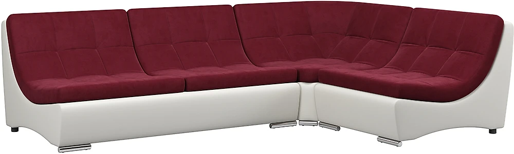 Угловой диван из велюра Монреаль-4 Марсал