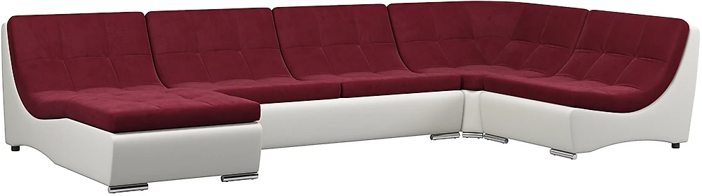 Угловой диван из велюра Монреаль-2 Марсал
