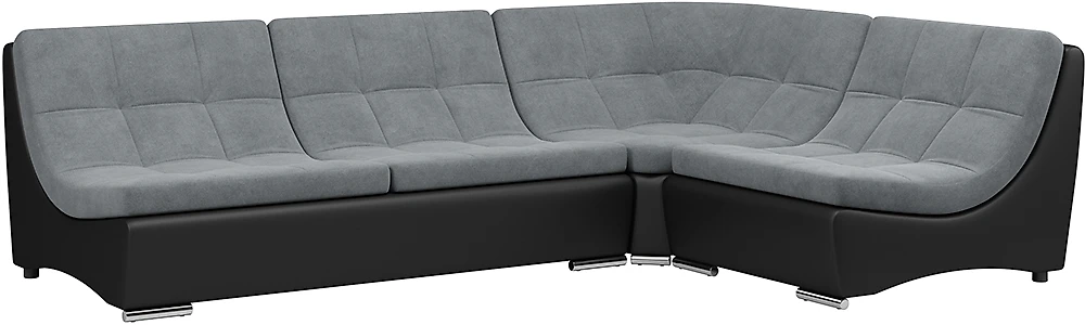 Угловой диван нераскладной Монреаль-4 Плюш Графит