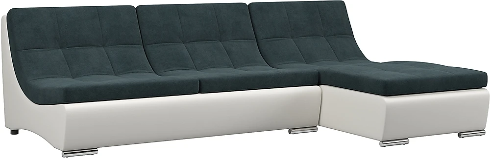 Угловой диван с канапе Монреаль-1 Индиго