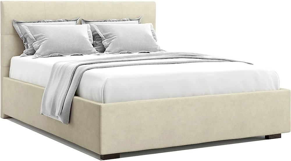 Современная двуспальная кровать Гарда Беж