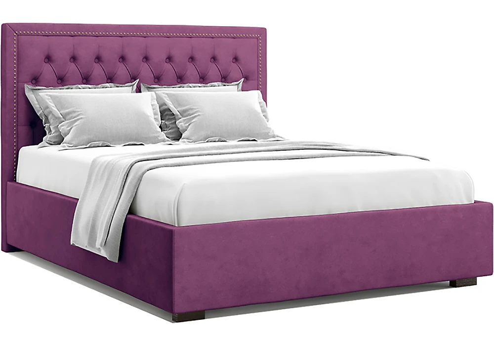 Кровать с мягкой спинкой Орто Фиолет