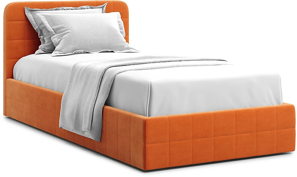 Кровать с мягкой спинкой Адда Оранж