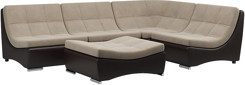 Угловой диван из велюра Монреаль-6 Милтон